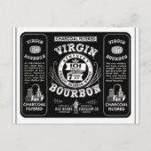 Vintage Bourbon Label Briefkaart (Voorkant)