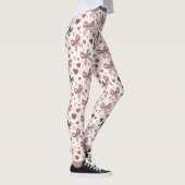 Vintage Bow & Heart Romantic Leggings (Rechts)