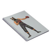 Vintage Boxer Westie Notitieboek (Rechterzijde)