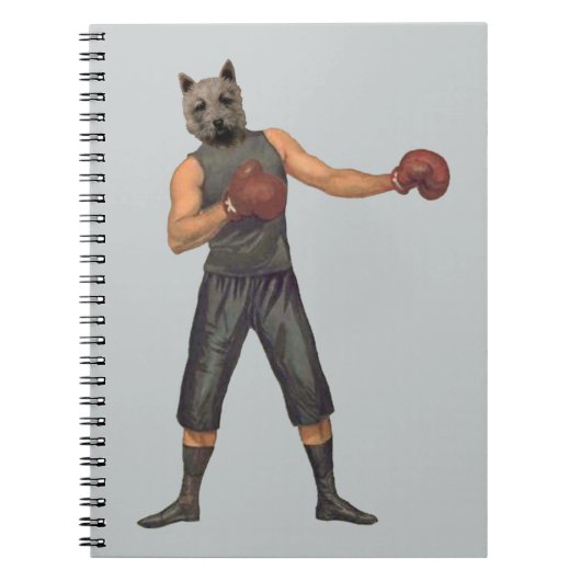 Vintage Boxer Westie Notitieboek (Voorkant)