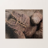 Vintage Boxing Gloves Legpuzzel (Horizontaal)