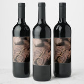 Vintage Boxing Gloves Wijn Etiket (Flessen)