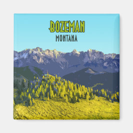 Vintage Bozeman Montana Magneet