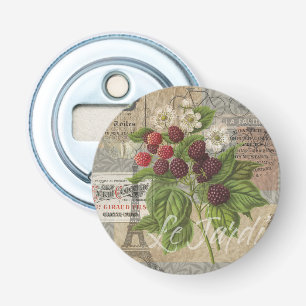 Vintage Bramen Franse Ephemera Kunst Collage Button Flesopener