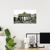 Vintage Brandenburg Gate Berlin Poster (Thuiskantoor)