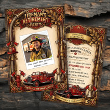 Vintage Brandweer Pensioenfeest