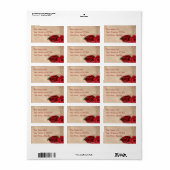 Vintage Brandy Roos Etiket (Full Sheet)