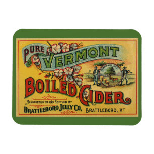Vintage Brattleboro Jelly Boiled Cider Vermont Magneet