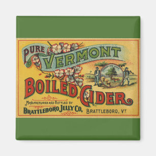 Vintage Brattleboro Jelly Boiled Cider Vermont Magneet