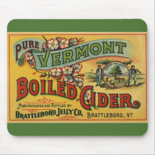 Vintage Brattleboro Jelly Boiled Cider Vermont Muismat