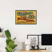 Vintage Brattleboro Jelly Boiled Cider Vermont Poster (Thuiskantoor)