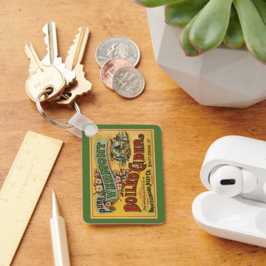 Vintage Brattleboro Jelly Boiled Cider Vermont Sleutelhanger (Bureau)