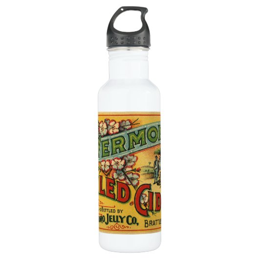 Vintage Brattleboro Jelly Boiled Cider Vermont Waterfles (Voorkant)