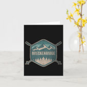 Vintage Breckenridge Souvenir Ski Retro Breckinrid Kaart (Gele Bloem)