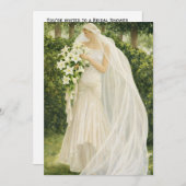 Vintage Bridal Shower Invitation Kaart (Voorkant / Achterkant)