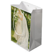 Vintage bride Gift Bag Medium Cadeauzakje (Achterkant Gekanteld)
