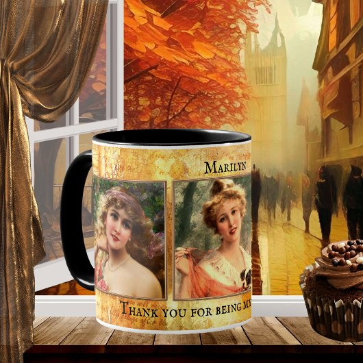 Vintage Bridesmaid Photo Mug Koffiemok