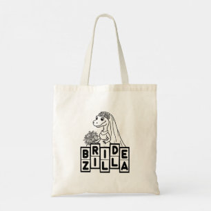 Vintage Bridezilla Trouw Bruidsmeisjes Tote Bag