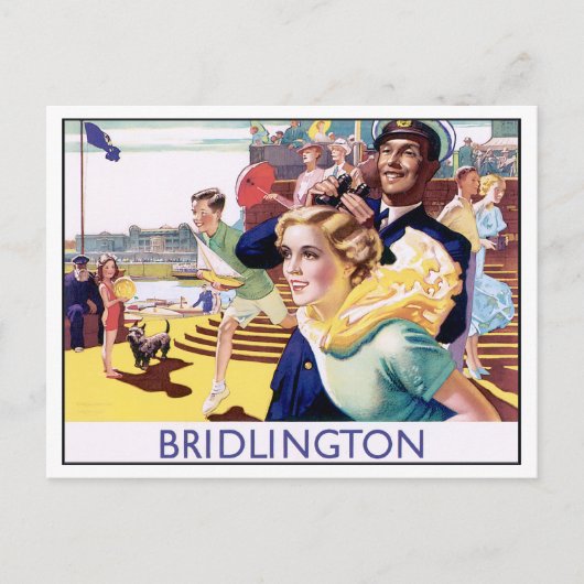Vintage Bridlington Briefkaart (Voorkant)