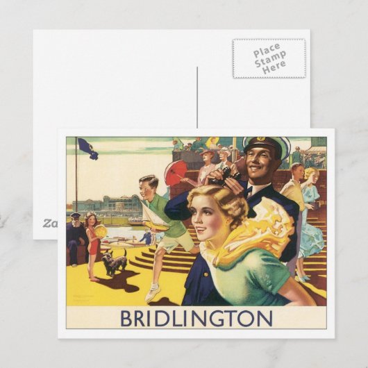 Vintage Bridlington England Briefkaart (Voorkant / Achterkant)