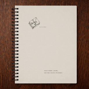 Vintage Brief Esthetiek Notitieboek