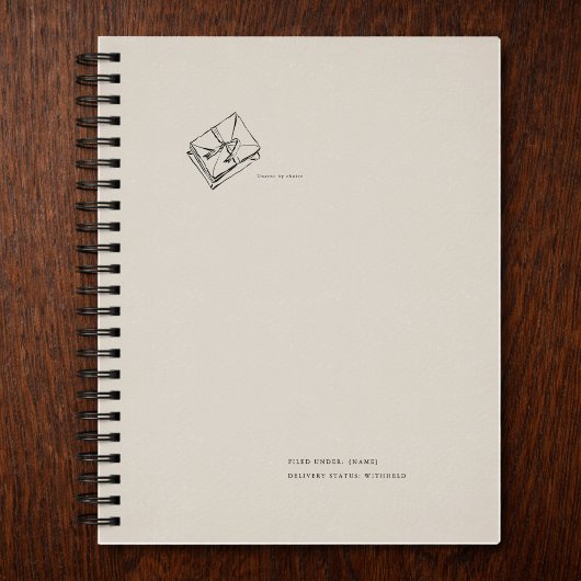Vintage Brief Esthetiek Notitieboek