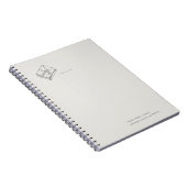 Vintage Brief Esthetiek Notitieboek (Rechterzijde)