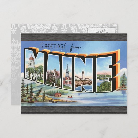 Vintage Briefkaart (Voorkant / Achterkant)