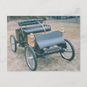 vintage briefkaart auto 1903