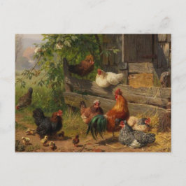 Vintage briefkaart boerderij