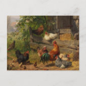 Vintage briefkaart boerderij (Voorkant)