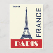 Vintage briefkaart briefkaart Parijs (Voorkant)