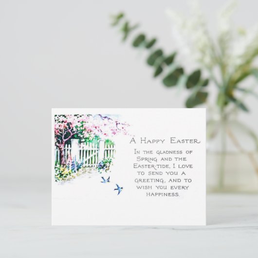 Vintage Briefkaart Eastertide (Staand voorkant)