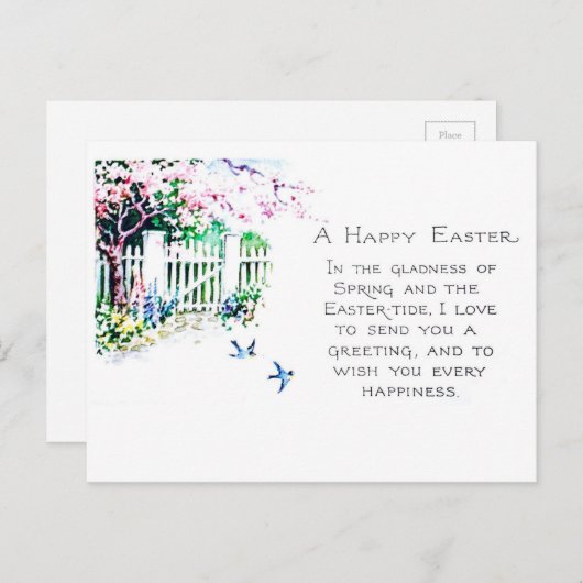 Vintage Briefkaart Eastertide (Voorkant / Achterkant)