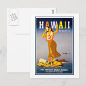 Vintage briefkaart-Hawaii Briefkaart (Voorkant / Achterkant)