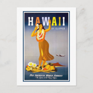Vintage briefkaart-Hawaii Briefkaart