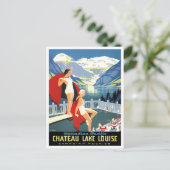 vintage-briefkaart meer Louise Canada Briefkaart (Staand voorkant)