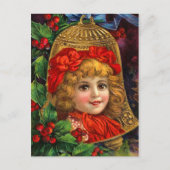 Vintage-Briefkaart met kerstbal Feestdagenkaart (Voorkant)