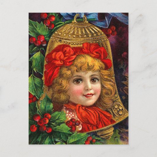 Vintage-Briefkaart met kerstbal Feestdagenkaart (Voorkant)