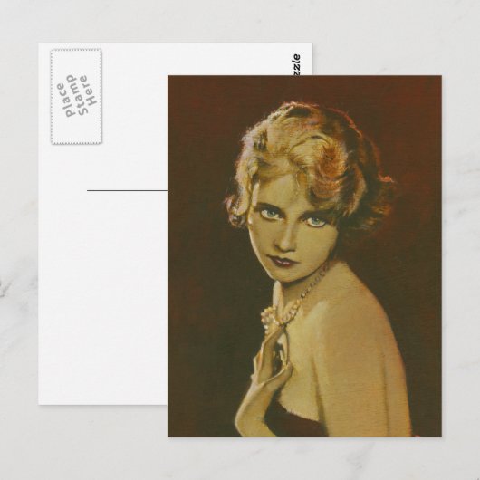 Vintage Briefkaart Mode 1930 (Voorkant / Achterkant)