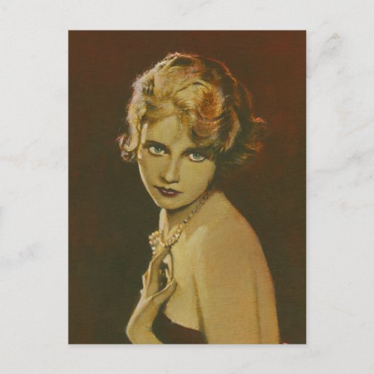 Vintage Briefkaart Mode 1930 (Voorkant)