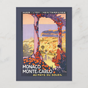 Vintage briefkaart Montecarlo (Monaco)