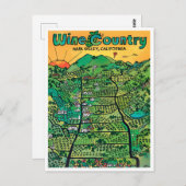 vintage-briefkaart Napa Valley Briefkaart (Voorkant / Achterkant)