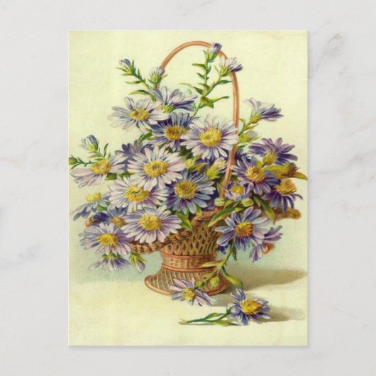 Vintage Briefkaart Paardebloemen (Voorkant)