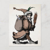 Vintage Briefkaart Pere Fouettard (Voorkant)