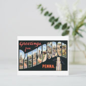 Vintage Briefkaart Pittsburgh (Staand voorkant)