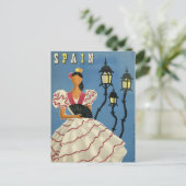 Vintage briefkaart poster Spanje (Staand voorkant)