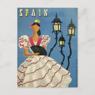 Vintage briefkaart poster Spanje