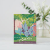 Vintage Briefkaart Puerto Rico (Staand voorkant)