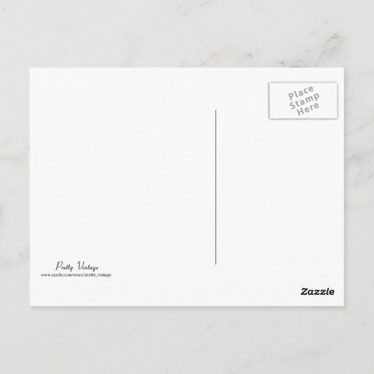 Vintage Briefkaart rode en gele rozen (Achterkant)